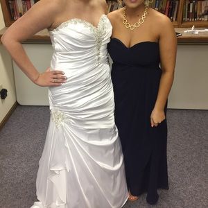 Navy bridesmaids dress